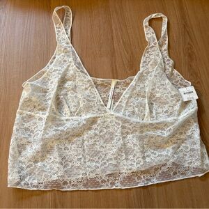 Elegant Anthropologie Lace camisole in Cream